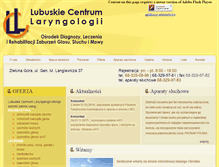 Tablet Screenshot of lcl-laryngolog.pl